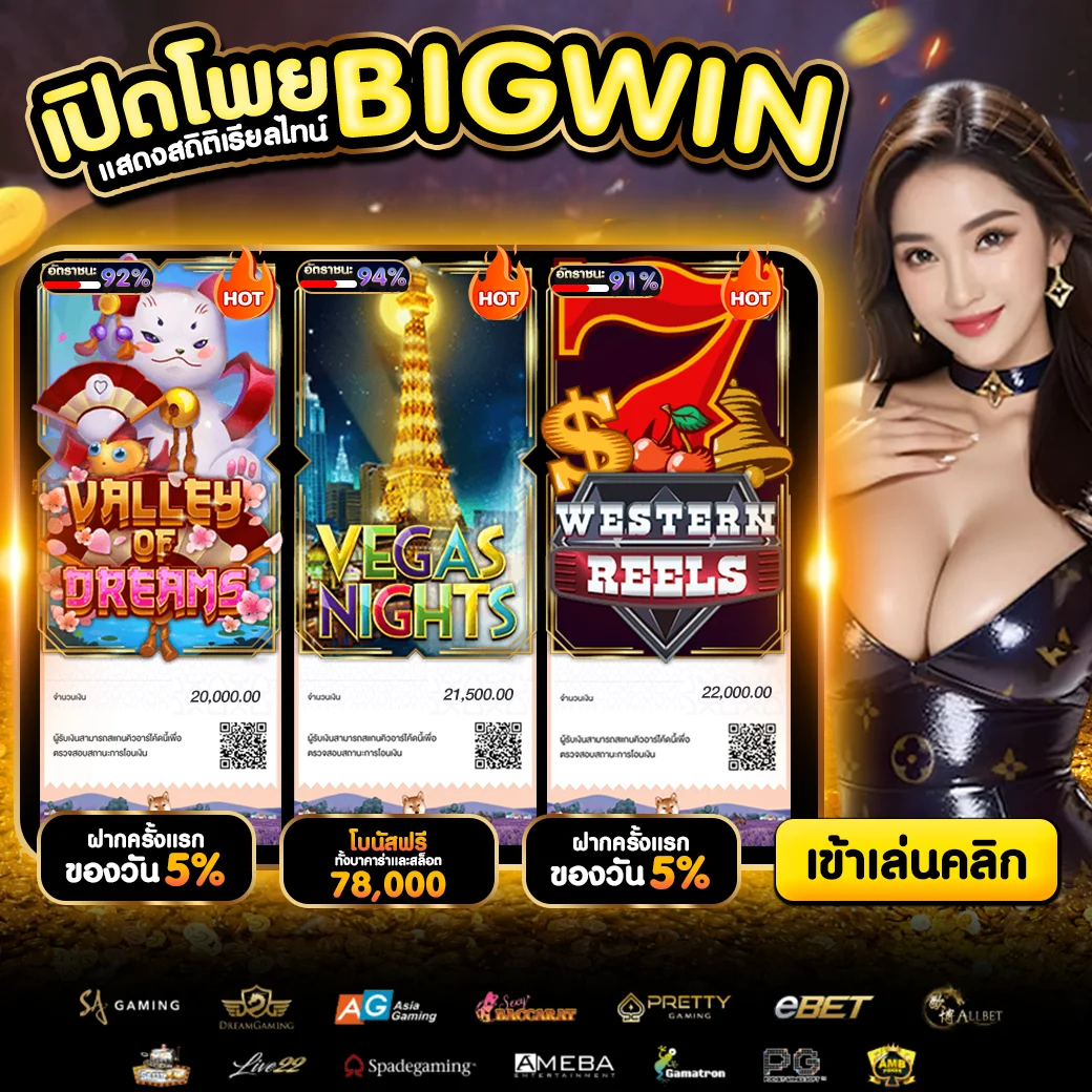 ค่ายเกม AMB Slot บน TGABET64 เกมใหม่อัปเดตทุกวัน